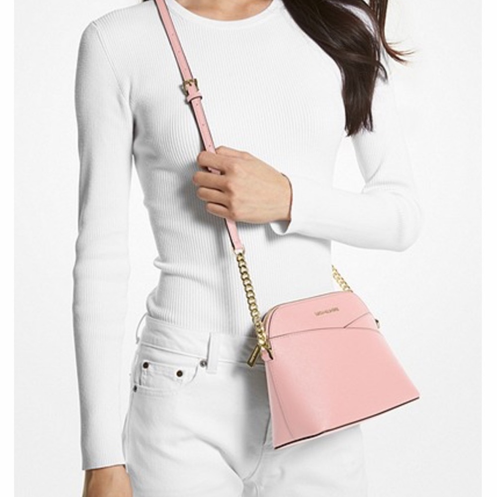 MICHAEL KORS
Jet Set Travel Medium Dome Crossbody Bag
Powder Blush 
NWT - Picture 5 of 16